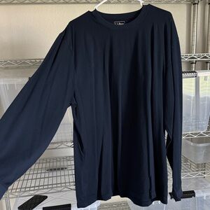 L.L. Bean Men's Deep Blue Long Sleeve Tee